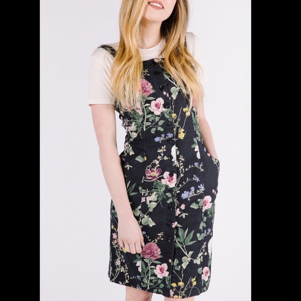 The Amelia Jumper Dress in Hidden Garden